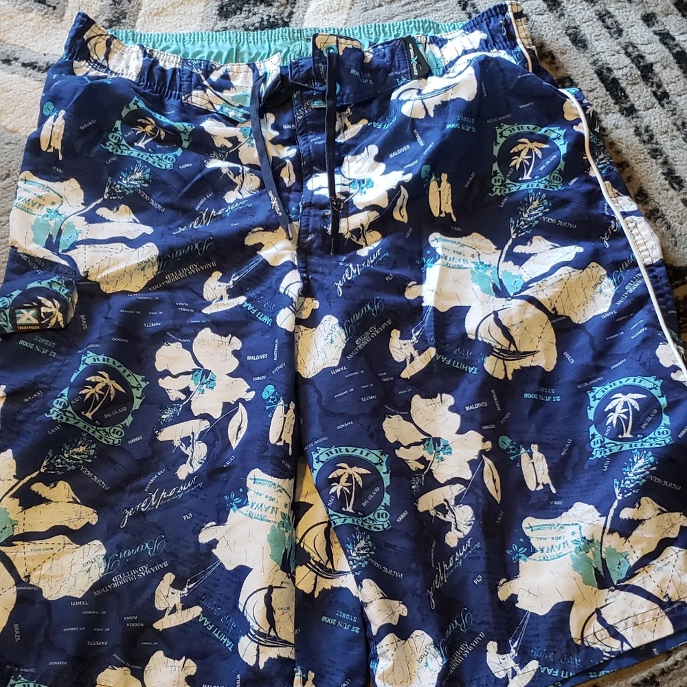 Guys Zero x posur brand swim trunks XL